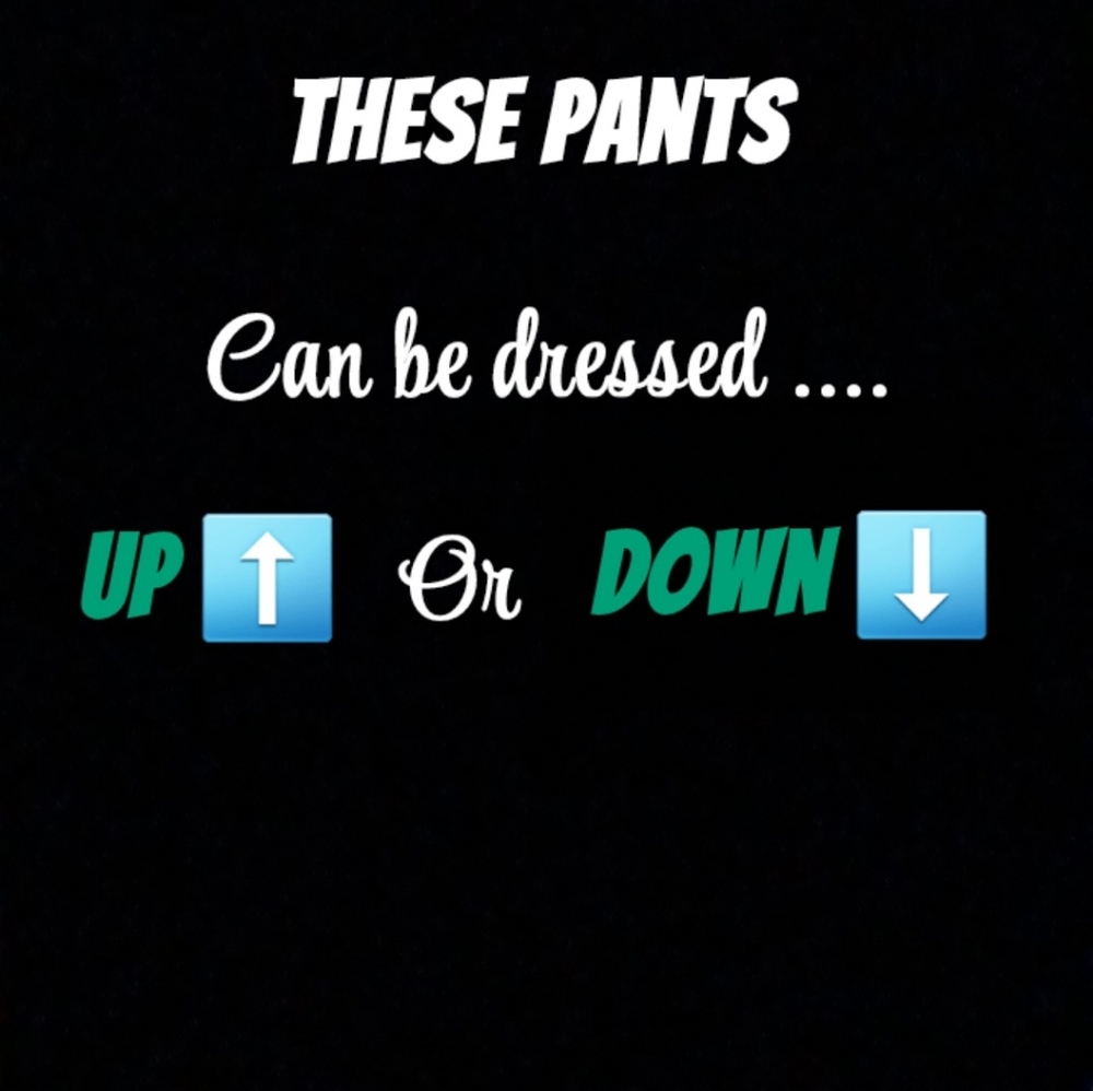 Women's Green Linen Style Pants - Picture 2 of 5
